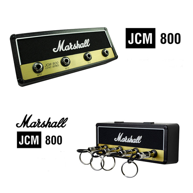 Key Holder,Wall Mounting Guitar Amp Key Hooks For Musician Lovers, JCM800 Keychain Including 4 Pieces Key Ring.