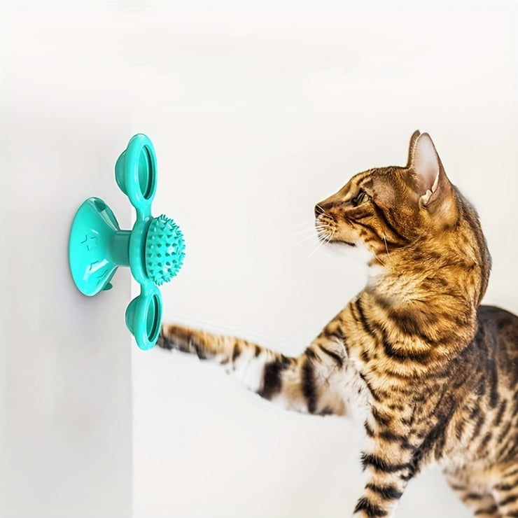 Windmill Cat Toy Cute Rotating Interactive Cat Toy