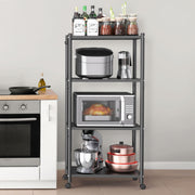 Ambitelligence Kitchen Bakers Rack, Heavy Duty Bakers Rack 4-Tier Free Standing Kitchen Storage Shelf Rack