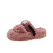 Hand Holding Funny Cute Cartoon Fluffy Slippers Female Winter Gadgets