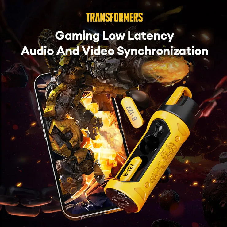 TRANSFORMERS TF-T11 Bluetooth True Wireless Gaming Earphones Long Endurance Noise Reduction Low Latency Headphones Music Earbuds