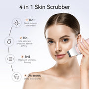 ANLAN Ultrasonic Skin Scrubber Deep Cleaning Limpieza Facial Pore Spatula EMS Face Lifting Ultrasonic Peeling Skin Care Tool