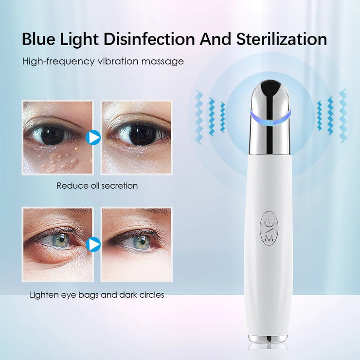 IPL Eye Beauty Device Red Blue Purple Lights Importer Heating Vibration Lighten Dark Circles Bags Improve Skin USB Charging