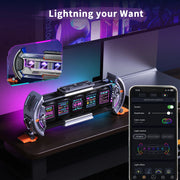 Divoom Times Gate Cyberpunk Gaming Setup Digital Pixel Art Clock with Smart APP Control, WiFi Connect, RGB LED Display,