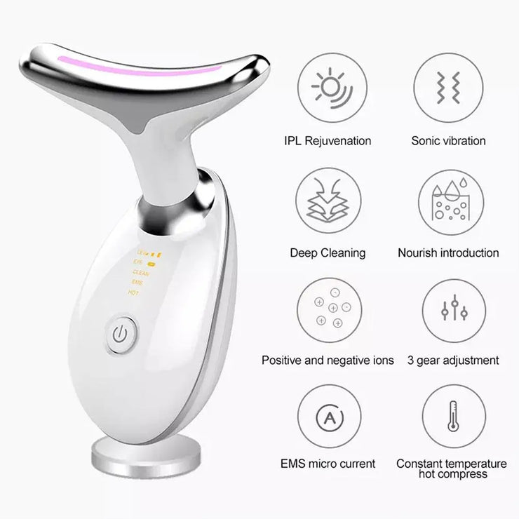 Portable Neck Face Firming Wrinkle Removal Tool Reduce Anti Wrinkle Lifting Neck Double Care Skin Tightening Massage Chin S5E5