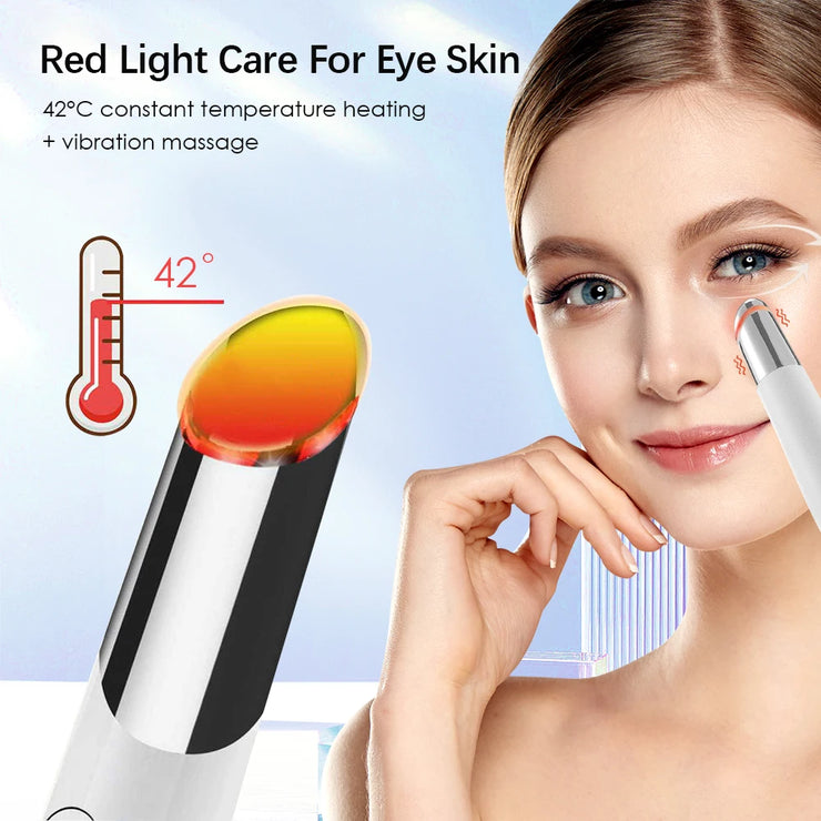 IPL Eye Beauty Device Red Blue Purple Lights Importer Heating Vibration Lighten Dark Circles Bags Improve Skin USB Charging