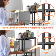 Ambitelligence Kitchen Bakers Rack, Heavy Duty Bakers Rack 4-Tier Free Standing Kitchen Storage Shelf Rack